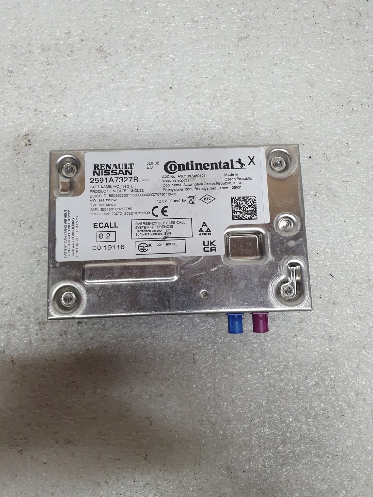 фото №1, Навигация dacia sandero 3 clio5 captur2 2591a7327r