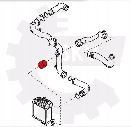Шланг труба интеркулер audi a3 1.9tdi Доставка