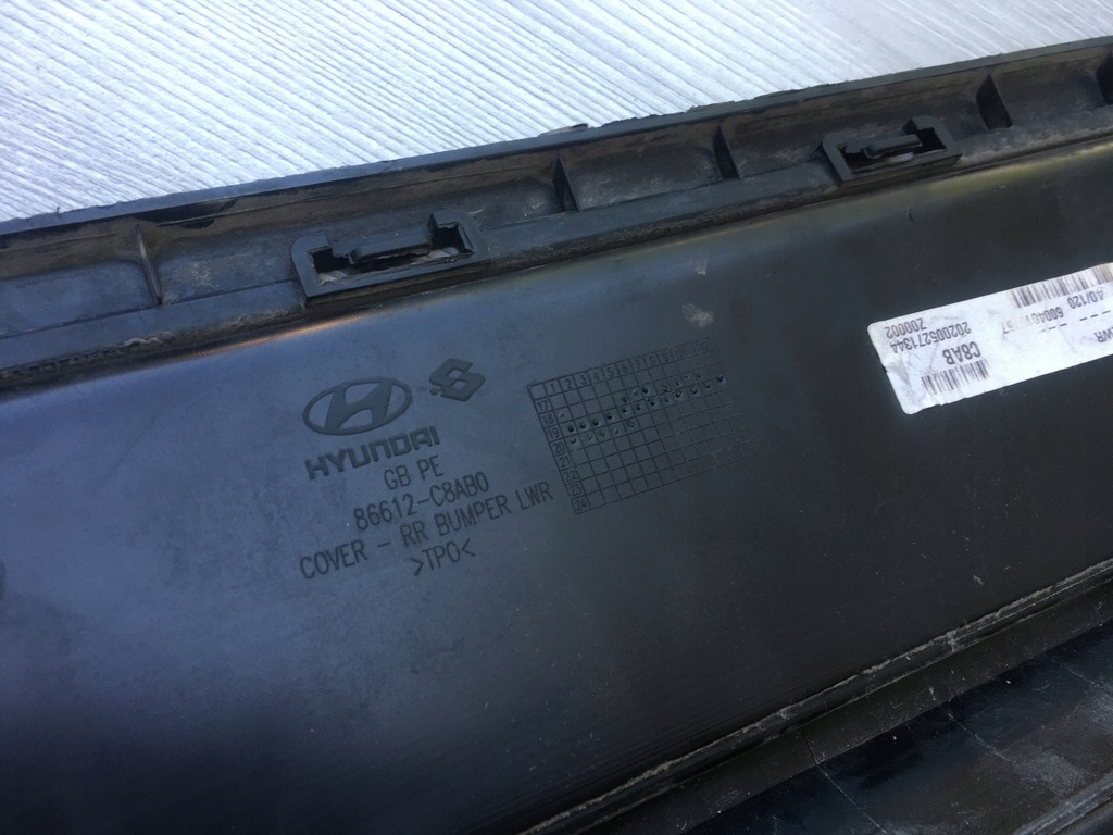 фото №8, Hyundai i20 2 ii lift fl молдинг na бампер задній