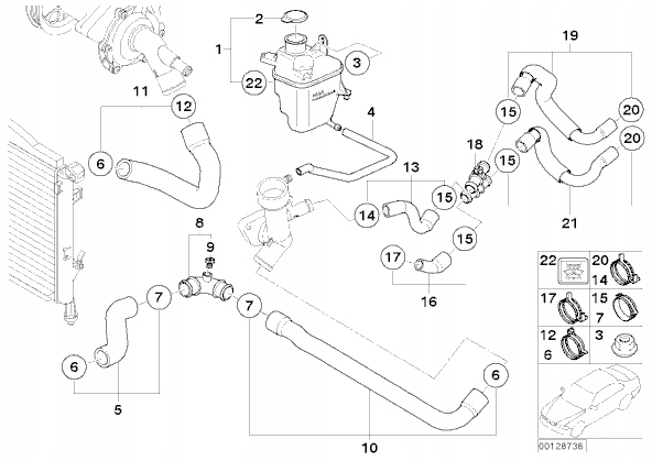 Соединитель шланги воды mini r50 r52 one 1,4i 1,6i в Украине