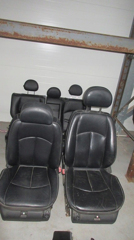 фото №11, Mercedes w211 сиденья сиденье обивка кожа czarna kombi