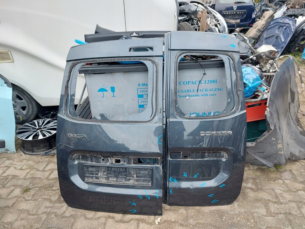 фото №1, Дверь задняя задние багажника левая + правое dacia dokker