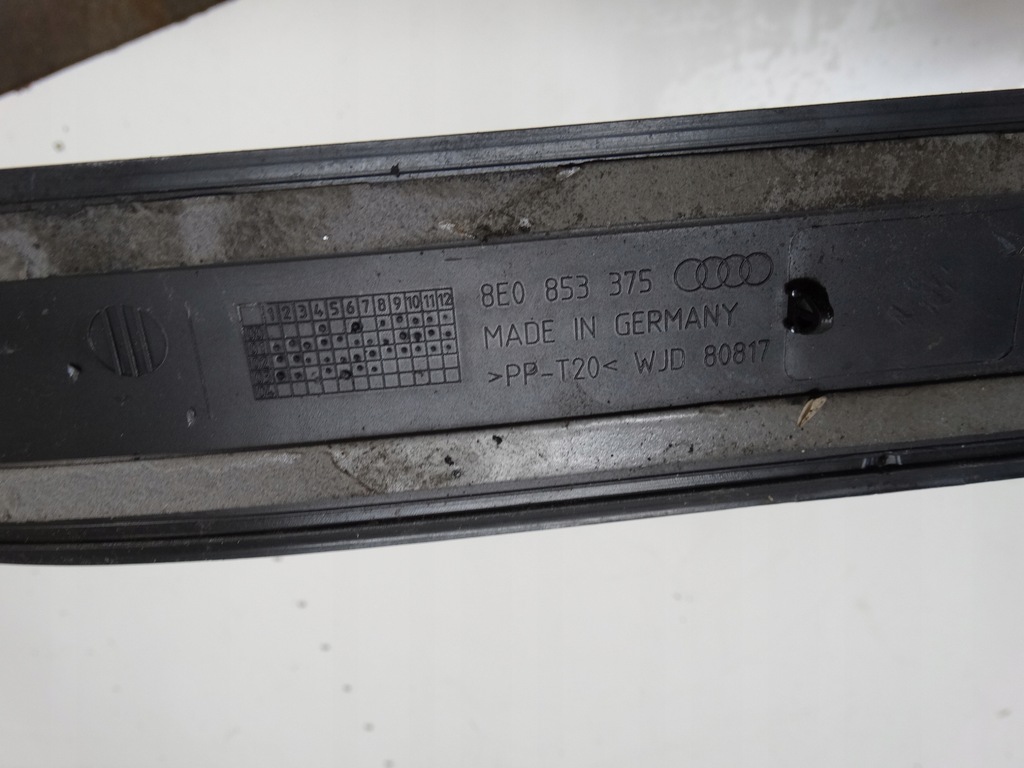 фото №4, Молдинг порог левый задняя audi a4 b6 8e0853375