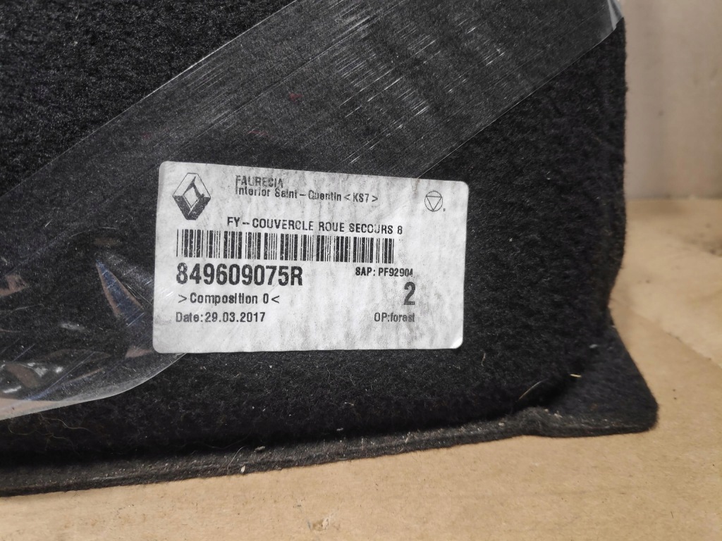 фото №3, Пол обшивка багажника renault scenic iv 849609075r