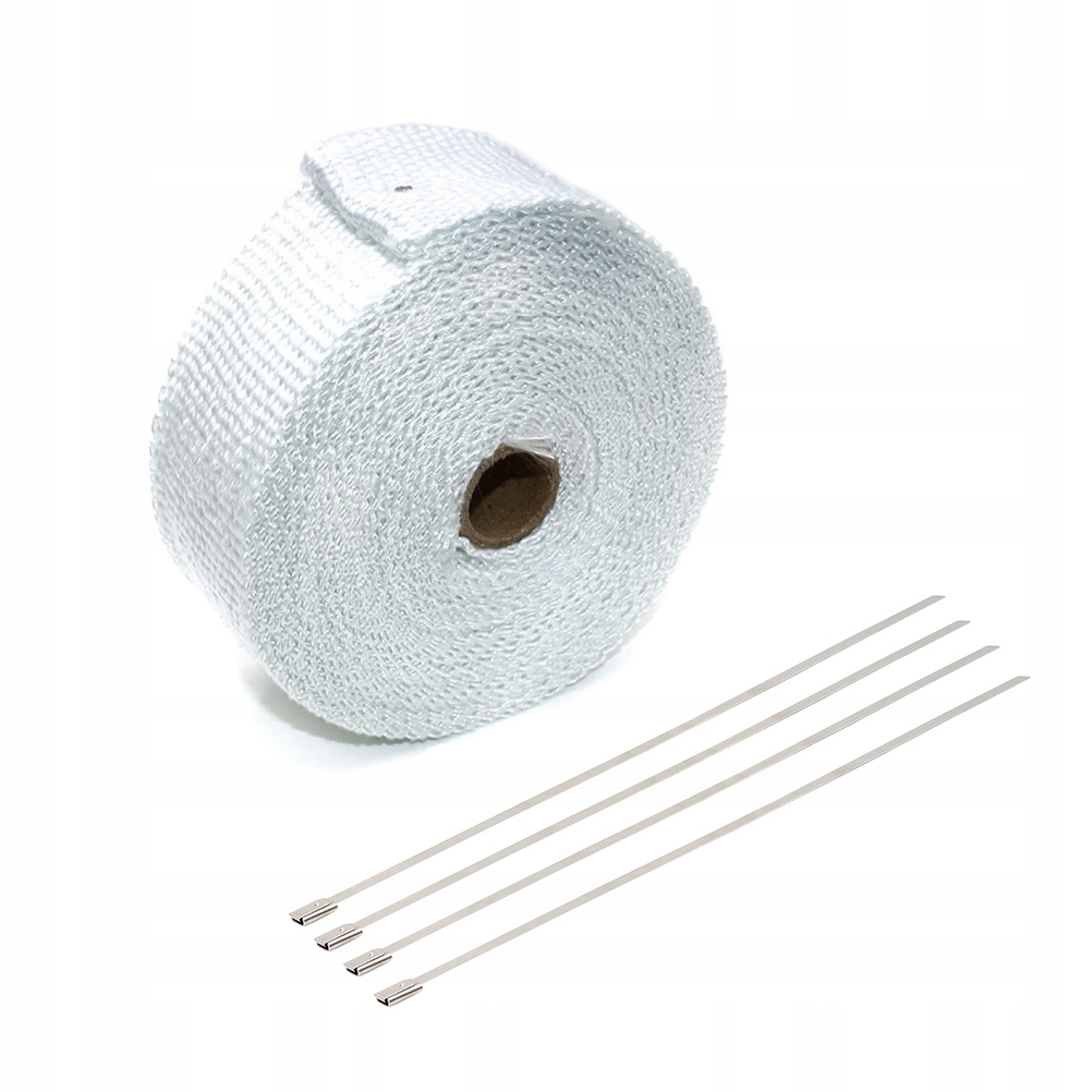 фото №1, Лента изоляционная na выхлоп автомобиля i motocykla белый