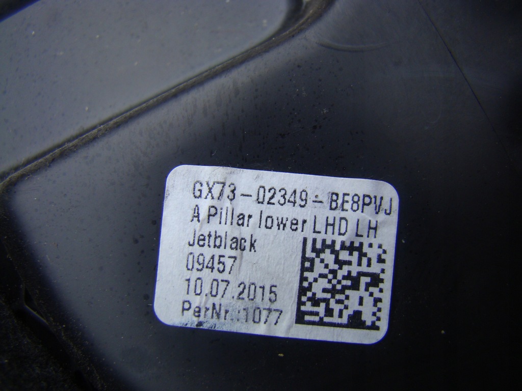 фото №6, Jaguar xe od 2015 защита пластик стойка gx73-02349