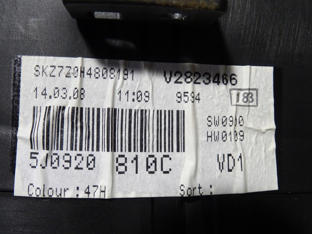 фото №7, Лічильник skoda fabia ii 2 1.9 tdi bls 5j0920810c