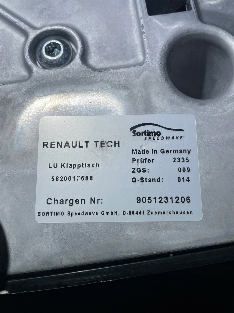 фото №5, Stolik renault trafic iii iv spaceclass 9051231206