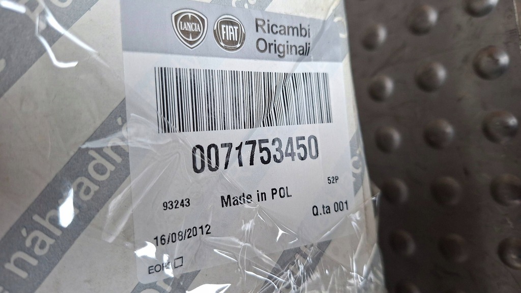 фото №10, Повітропровід шкіряний czarna 71753450 fiat 500 2007-