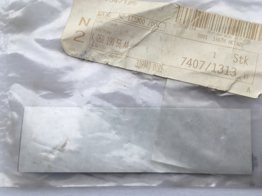 фото №1, 5019056aa стрічка пінопластова mopar jeep