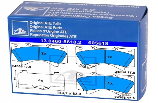 фото №1, Тормозные колодки тормозные перед ate do lexus lx 570