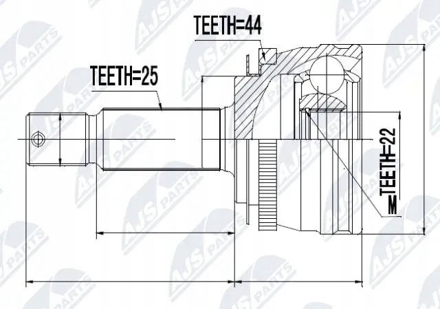 Шрус  полуось npz-hy-540 nty hyundai accent 2 Цена