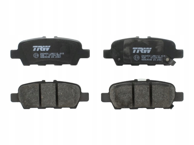Тормозные колодки ham. nissan t. qashqai trw gdb3508 Цена