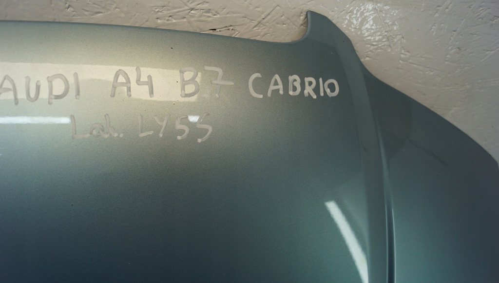 фото №9, Капот крышка двигателя audi a4 b6 cabrio lak. ly5s
