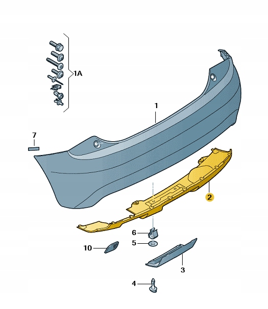 Купить Диффузор спойлер заднего бампера audi a1 przedlift aso оригинал