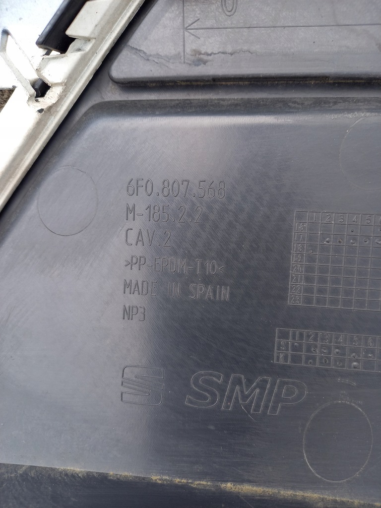 фото №10, Бампер задняя seat ibiza 6f 6f080741a 4xpdc