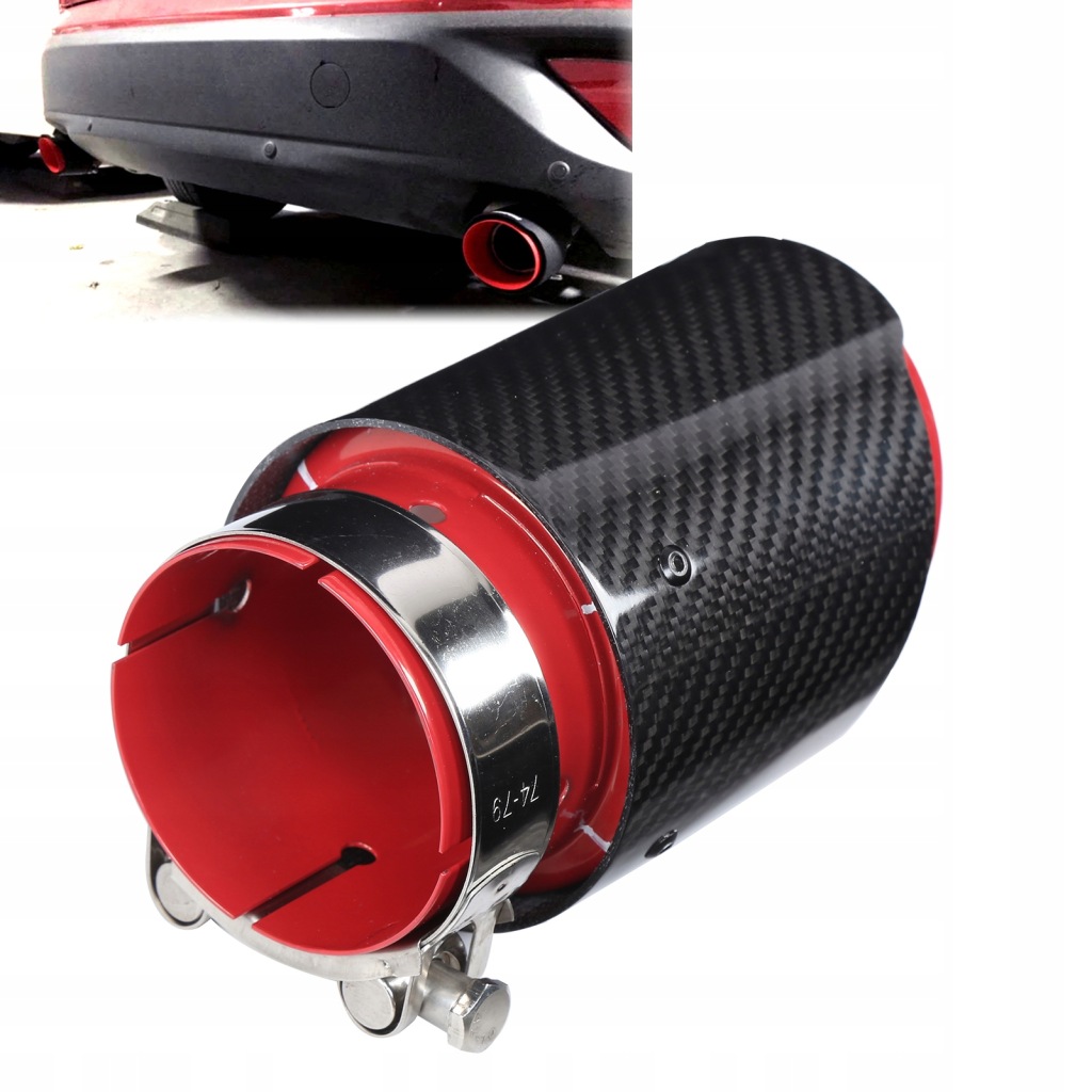 фото №2, Наконечник выхлоп глушителя накладка 80-101mm