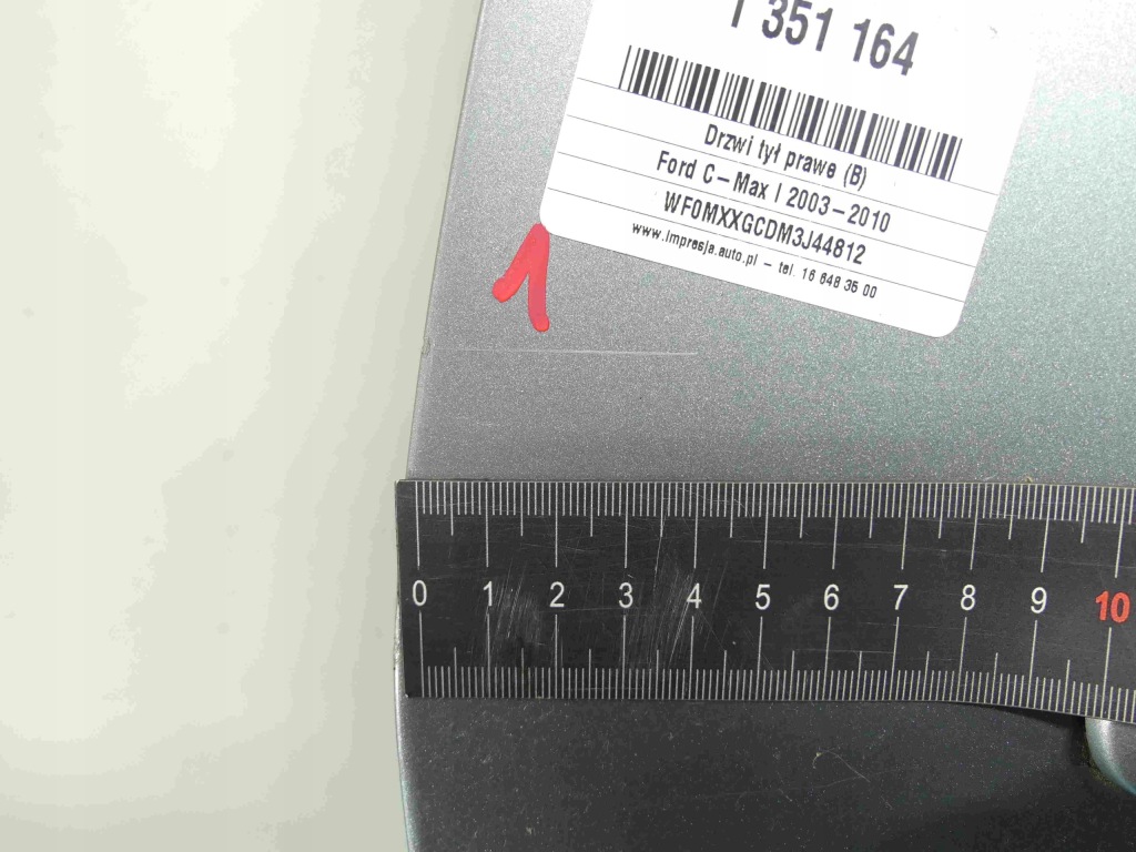 фото №3, Дверь задняя правое ford focus c-max i mk1