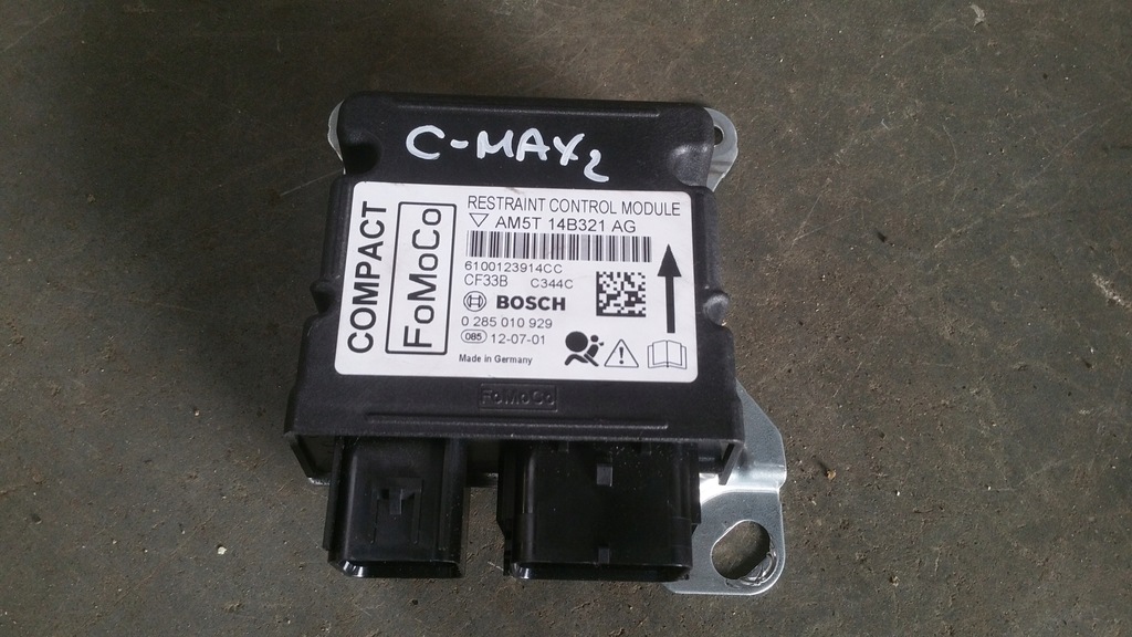 фото №10, Панель приладів консоль подушки безпеки ремені датчик kpl ford c-max