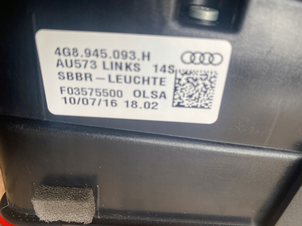 Audi a7 c7 4g рестайлинг  фары задний комплект led matrix 4g8945095h 4g8945093h 38km Оригинал