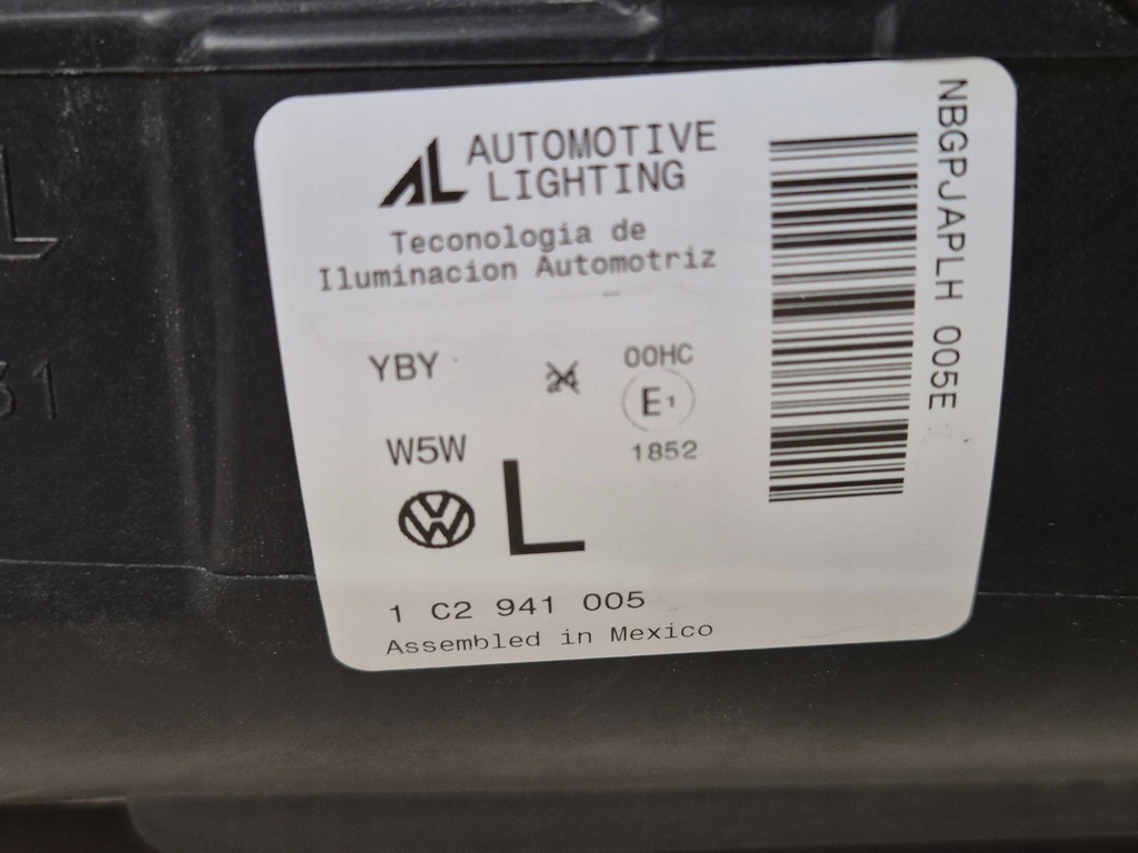 фото №7, Vw new beetle lift 05-10 левая передняя лампа комплектная eu