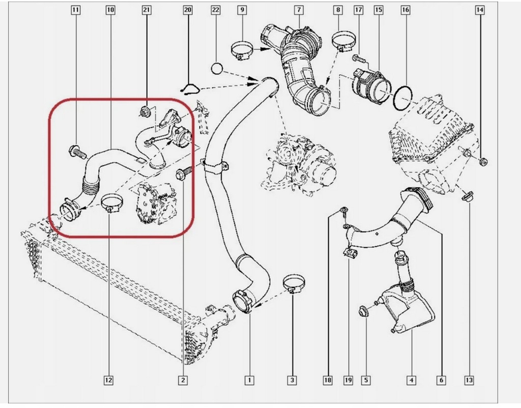 фото №7, Originał труба wąż turbo интеркулер renault espace iv 2006- 2,0 cdi