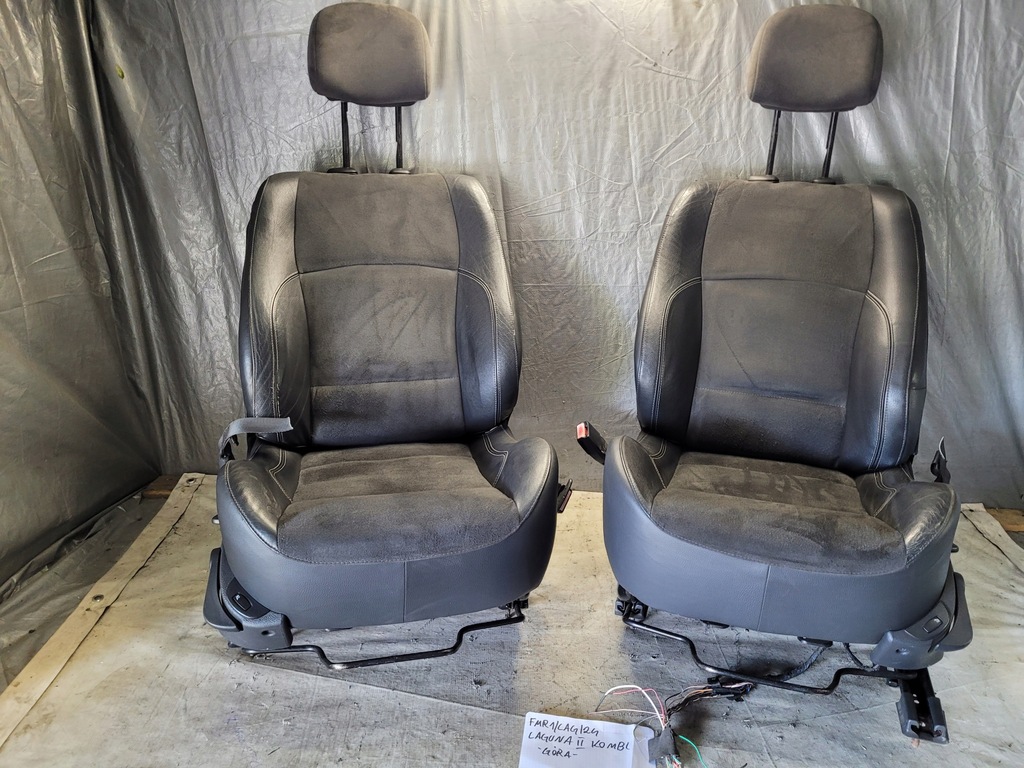 фото №3, Сидіння напівшкіра з підігрівом комплект renault laguna ii kombi 04r