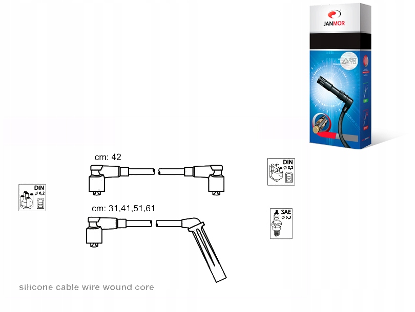 фото №1, Дроти запалювання kpl. janmor