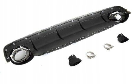 фото №1, Диффузор do audi q7 4m 15-19 глянцевый black sport