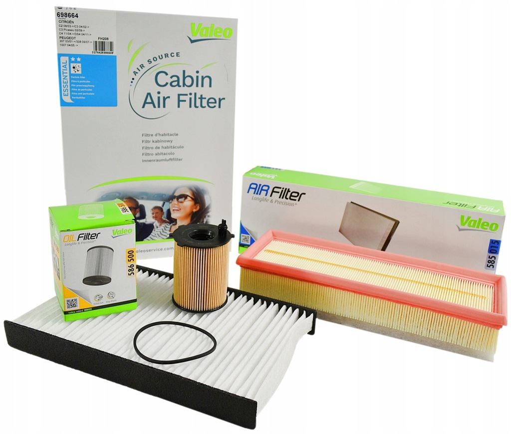 фото №1, Valeo набор фильтров citroen c2 c3 c4 c3 picasso 1.6 hdi