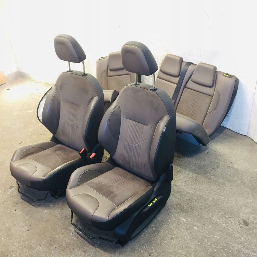 фото №1, Заднє сидіння ремені сидіння коричневий zamszyk peugeot 2008 напівшкіра