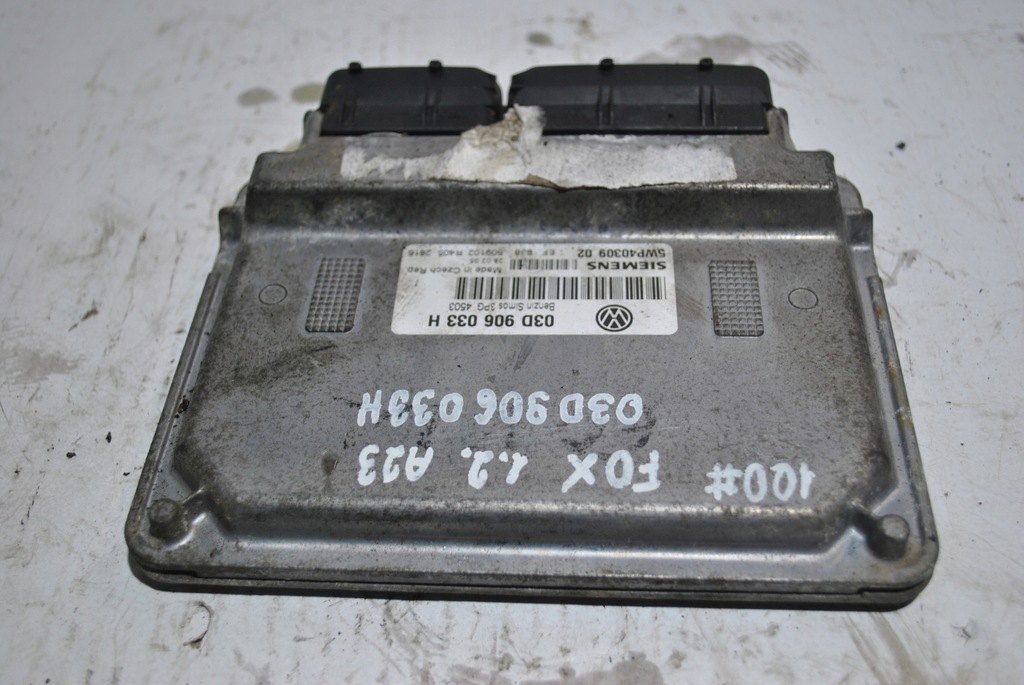 фото №7, Бортовий комп'ютер двигуна vw fox 1.2 03d906033h