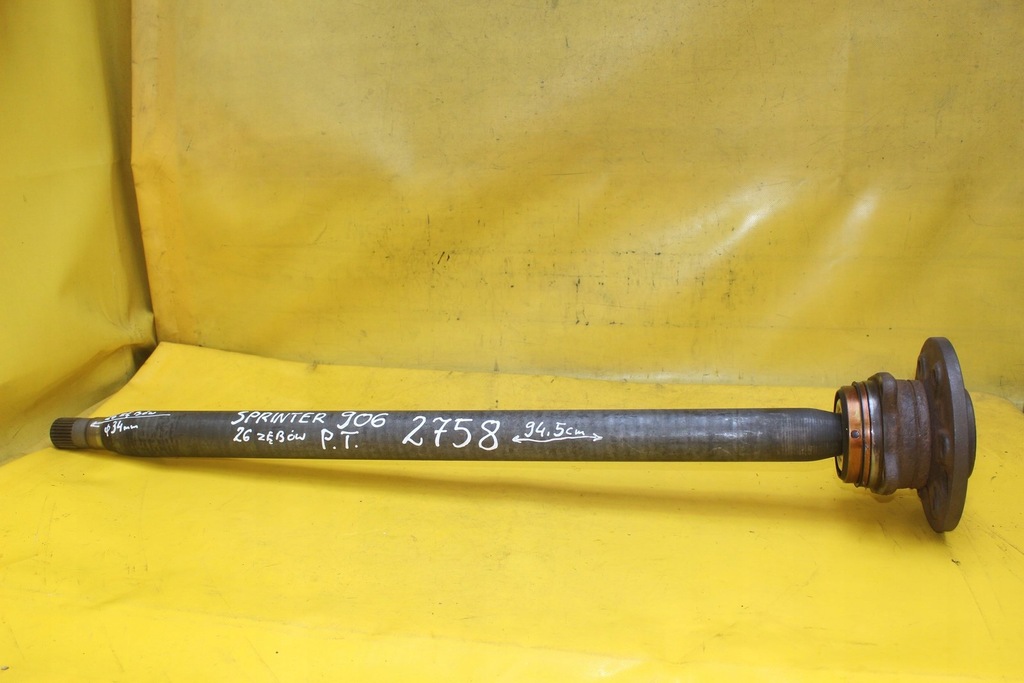 фото №6, Приводной вал ступица правый задняя sprinter 906 vw crafter 26 зубьев