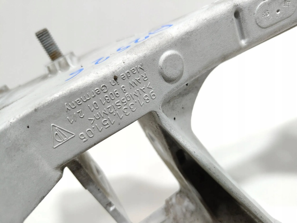 фото №8, Porsche boxster 981 рама важіль кронштейн задня