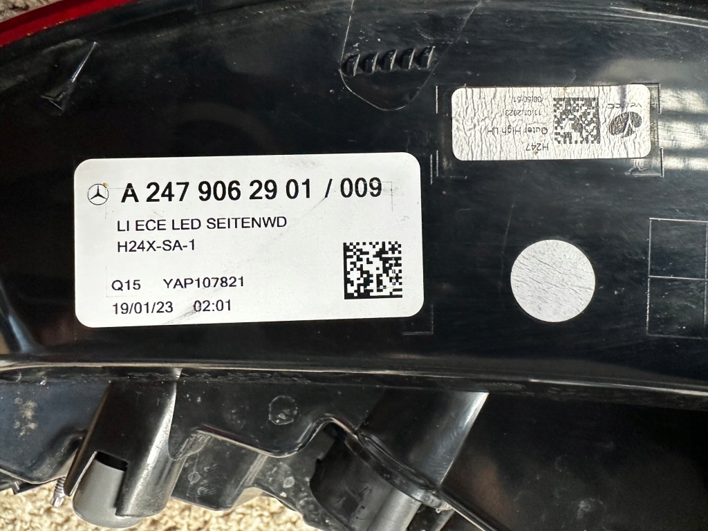 фото №11, Mercedes gla w247 ліва задня лампа задня a2479062901