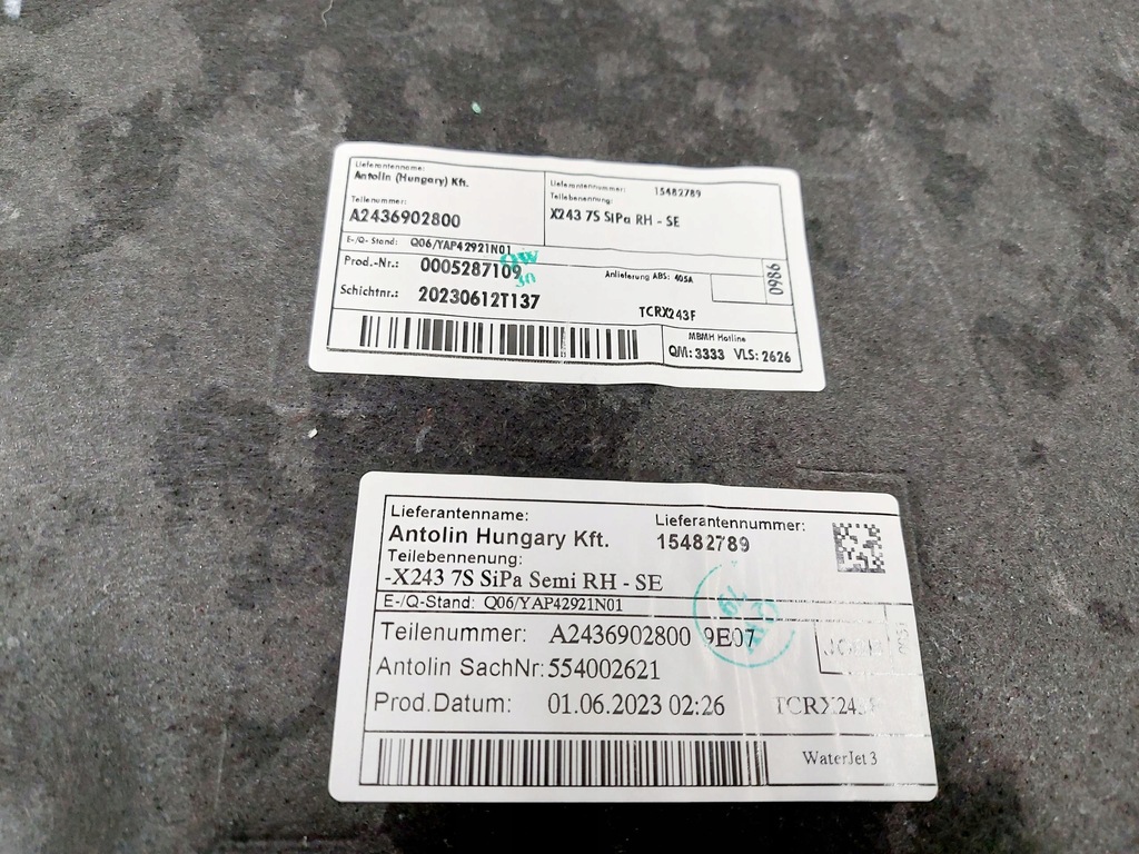 фото №8, Mercedes eqb n243 x243 23r. обшивка багажника правый задняя a2436902800