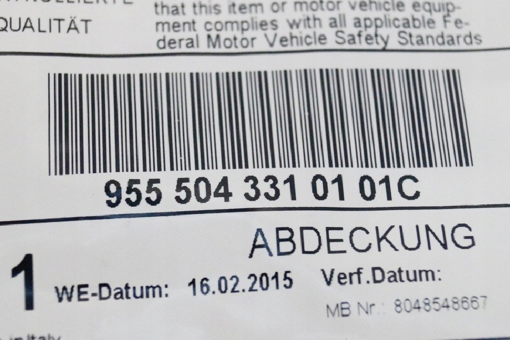 фото №6, Porsche cayenne 9pa передняя левая защита pod капот 95550433101 01c nowa