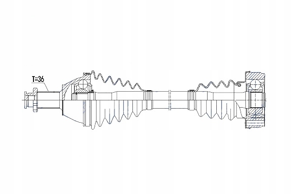 фото №11, Приводной вал приводная vw polo 01-09 fox 1.2 03- skoda fabia i 99-08 fabia ii