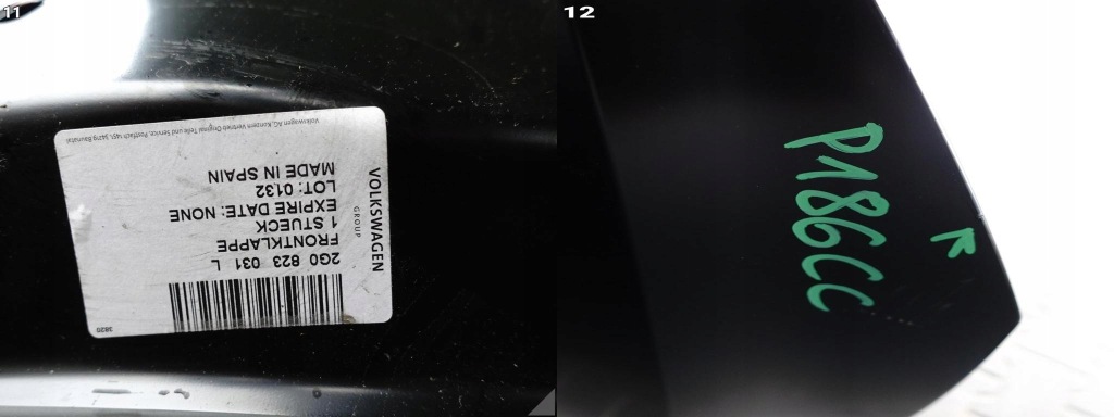 фото №12, Vw polo vi 6 2g0 lift 21- капот крышка двигателя nowa org