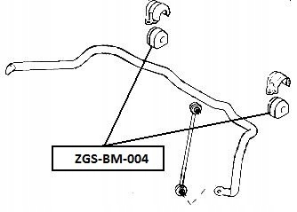 фото №9, Гумовий елемент тяга стабілізатора перед 2szt chrysler voyager, grand voyager 96-, d
