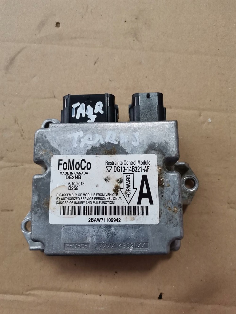 фото №1, Ford taurus 10-18r датчик подушка безпеки dg13-14b321-af