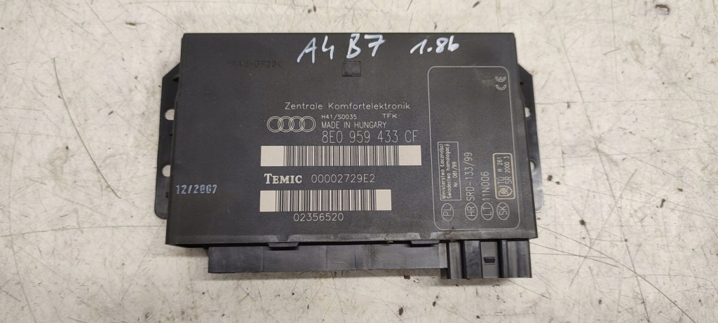 фото №1, Модуль комфорту audi a4 b7 1,8tb bfb