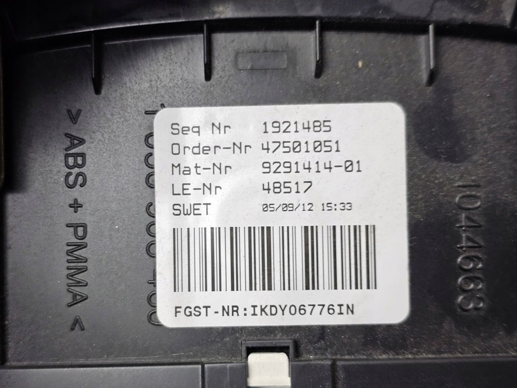 фото №7, Приборная панель приборы счетчик bmw f10 f11 f25 europa 9291414