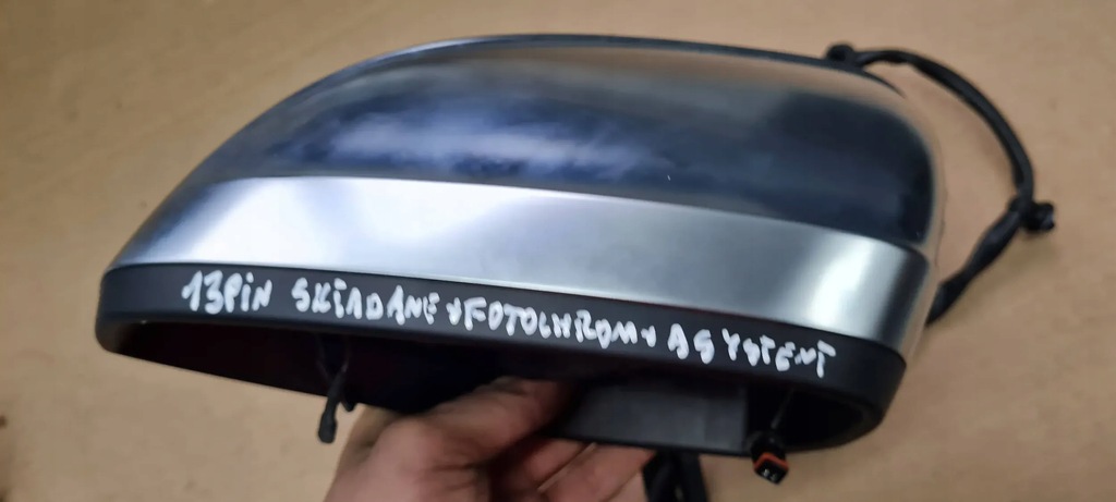 фото №13, S5 8w lift a5 зеркало левая левый перед складной ассистент 13pin хром