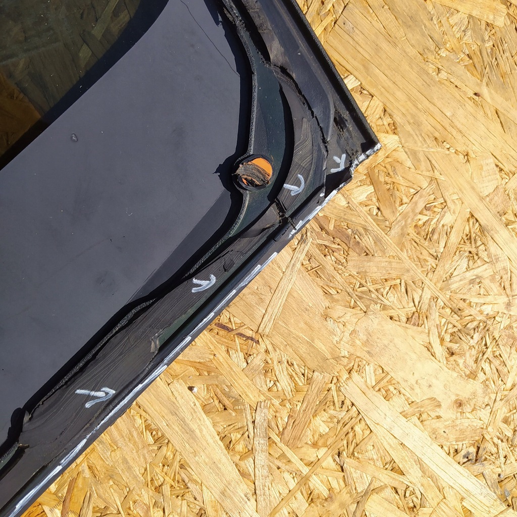 фото №8, Toyta highlander iv стекло кузовная правая правый задняя задняя хром