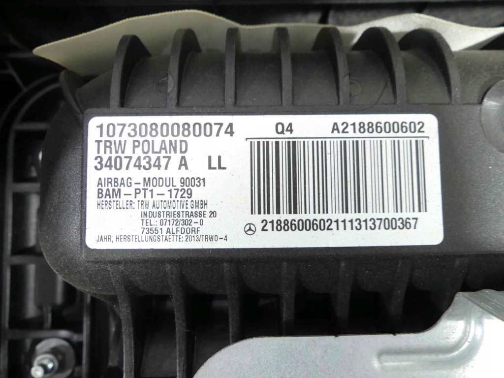 фото №10, Панель приладів приладова консоль подушка подушка безпеки mercedes cls 218 c218 w218 eu