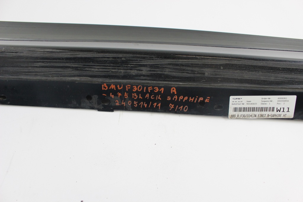 фото №9, Молдинг поріг права bmw f30/f31 475 black sapphire