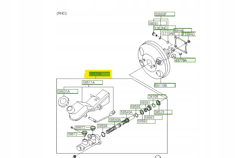 фото №1, Насос гальмівна hyundai i10 2007 оригінальний номер