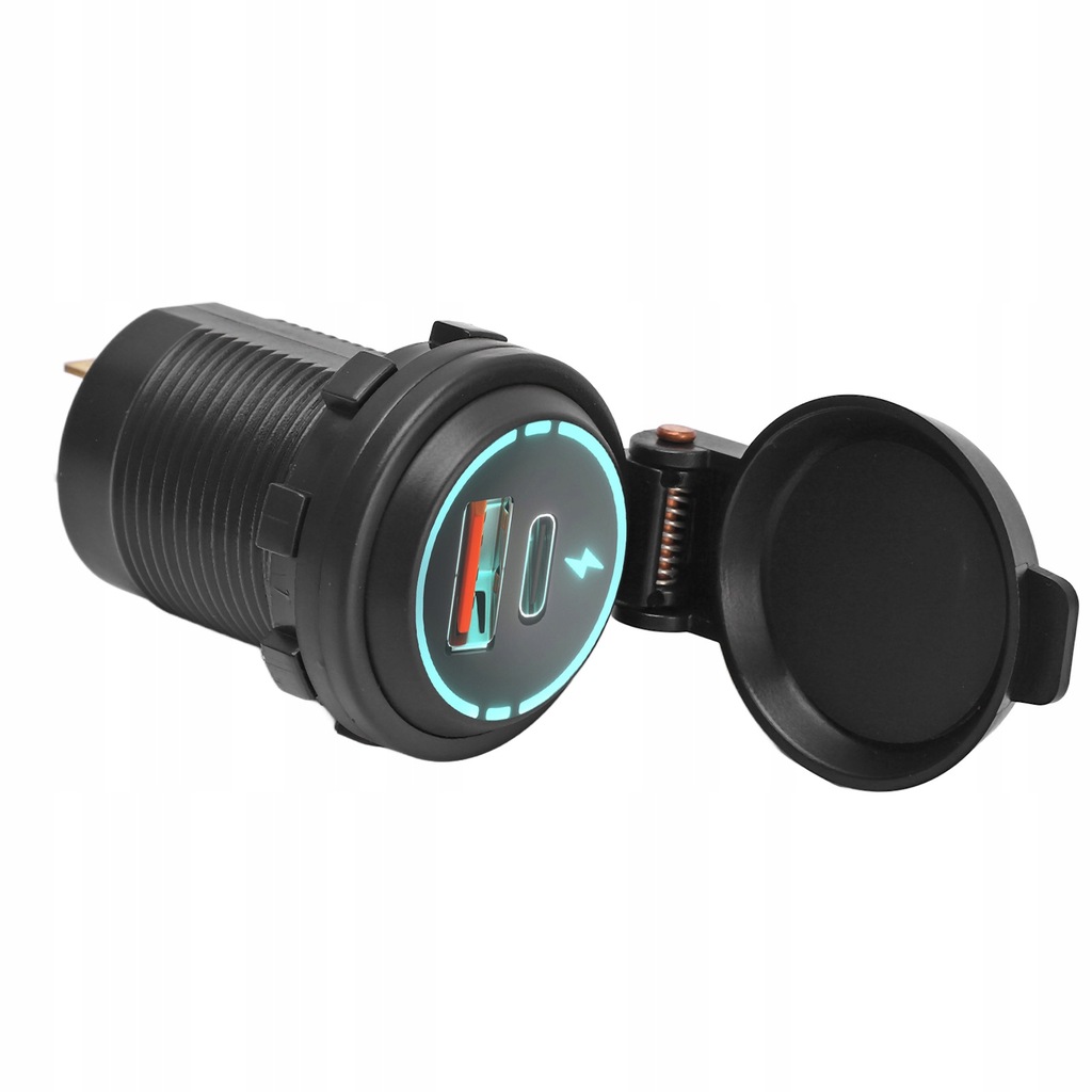 фото №7, Роз'єм зарядний пристрій usb 12v швидкі заряджання ip66