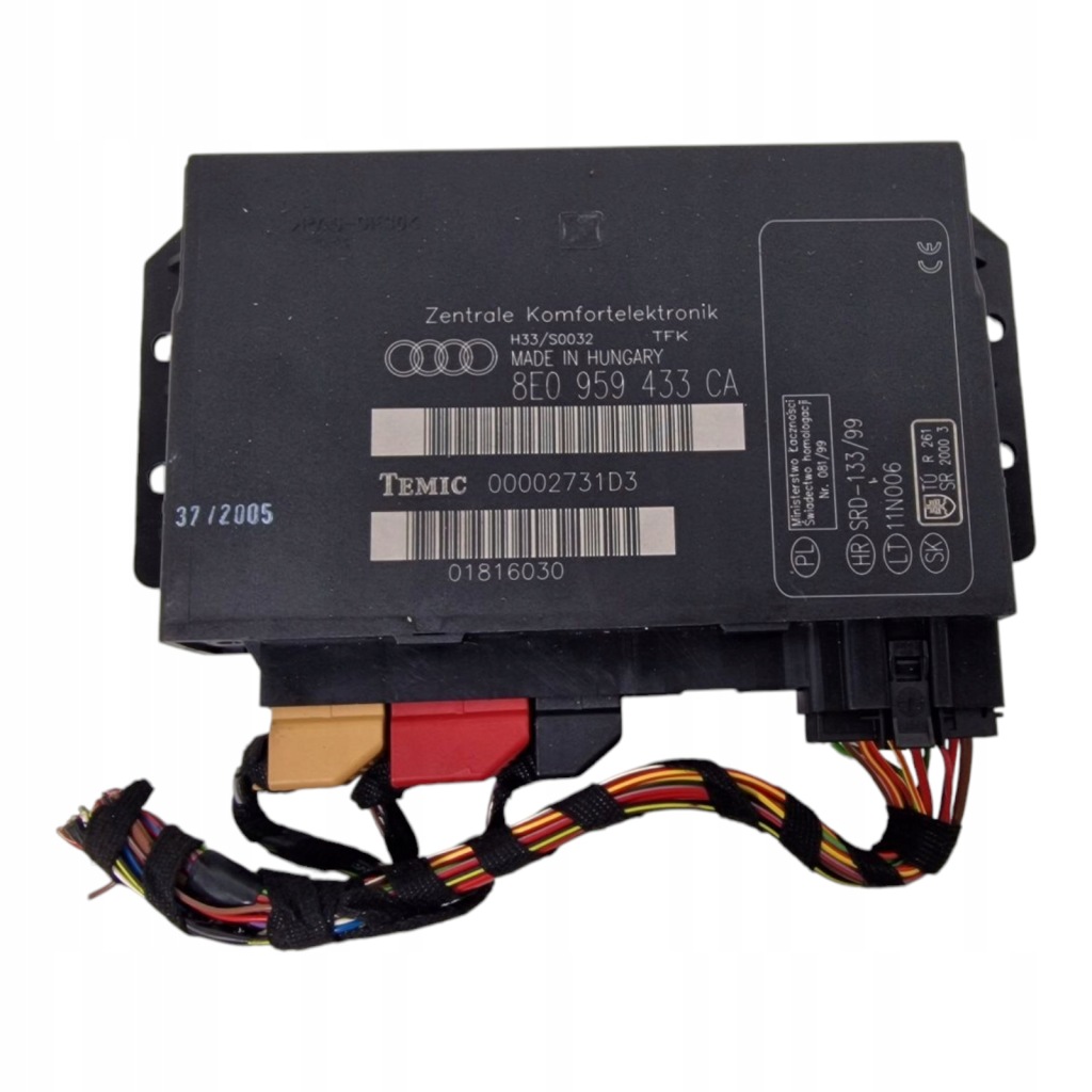 фото №1, Audi a4 b6 b7 модуль комфорту 8e0959433ca